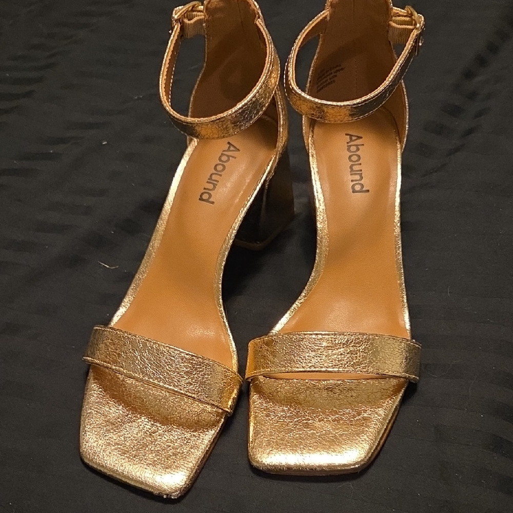 Abound Gold Women's Heeled Sandals